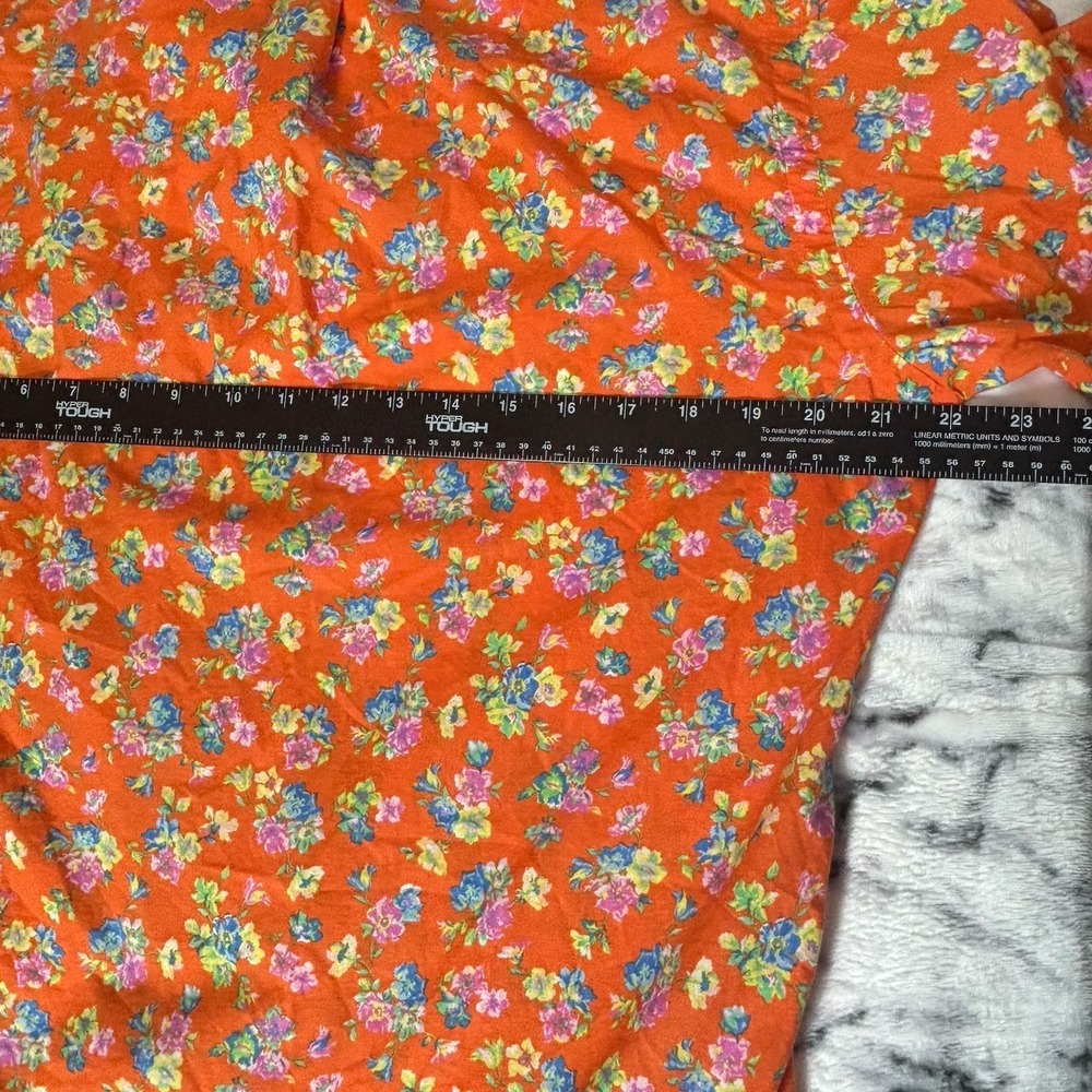 VTG 90s Polo Ralph Lauren Floral Button Up Shirt Spring Preppy Cottagecore S / M - Picture 8 of 11